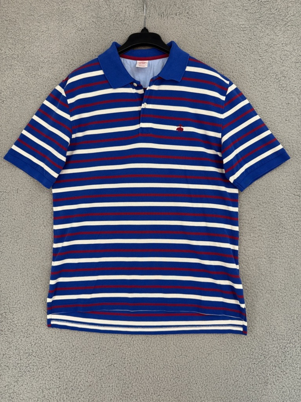 Brooks Brothers Performance Polo men’s medium short sleeve shirt striped stretch